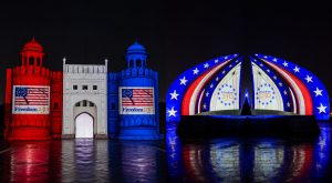 Pakistan Lights Up Key Monuments In American Flag Colours To Mark Us 250th Independence