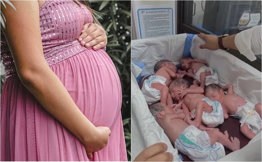 A Pakistani woman gave birth to 5 children simultaneously, 3….. A Pakistani woman gave birth to 5 children simultaneously, 3…..