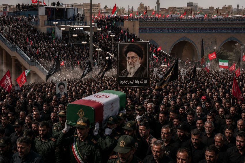 Tens Of Thousands Fill Tehrans Grand Mosalla For Day 2 Of Khameneis Funeral Ceremonies