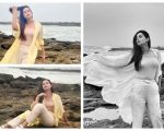 Amar Khan Stuns Fans With Breezy Beach Look In Latest Rocky Shore Shoot