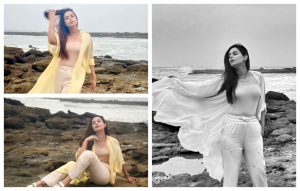 Amar Khan Stuns Fans With Breezy Beach Look In Latest Rocky Shore Shoot