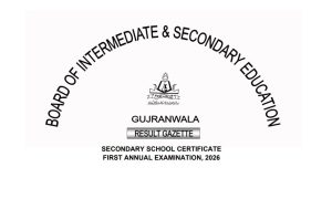 Bise Gujranwala Matric Class 10 Gazette 2026 Pdf Download