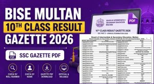Bise Gujranwala Matric Class 10 Gazette 2026 Pdf Download