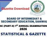 Bise Multan Matric Class 10 Gazette 2026 Pdf Download