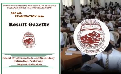 Bise Peshawar 9th Class Gazette 2026 Pdf Download
