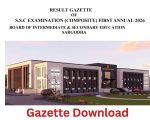 Bise Sargodha Matric Class 10 Gazette 2026 Pdf Download