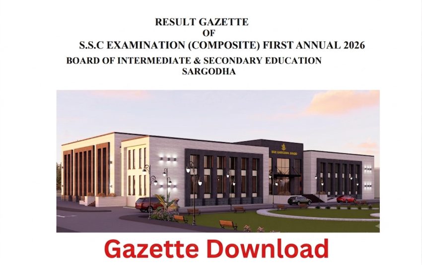 Bise Sargodha Matric Class 10 Gazette 2026 Pdf Download