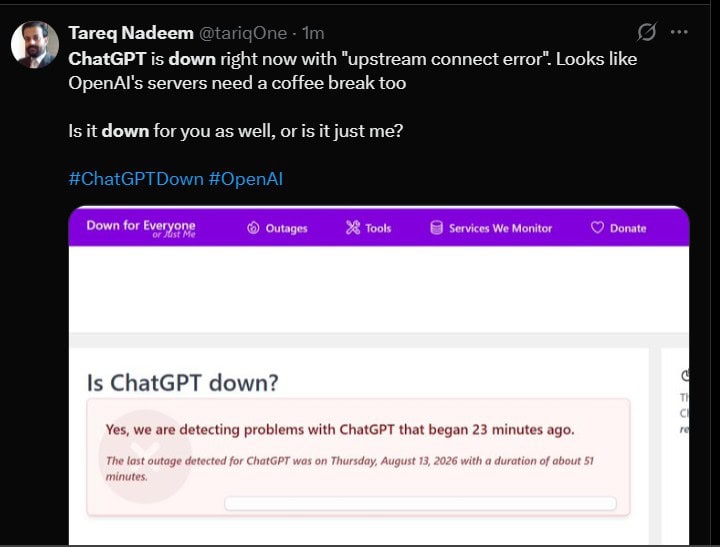 Chatgpt Down Again Whats Behind The Outage This Time