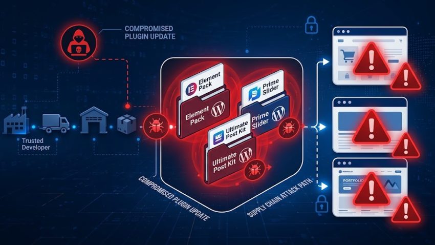 Element Pack Prime Slider And Ultimate Post Kit Caught In Wordpress Supply Chain Attack