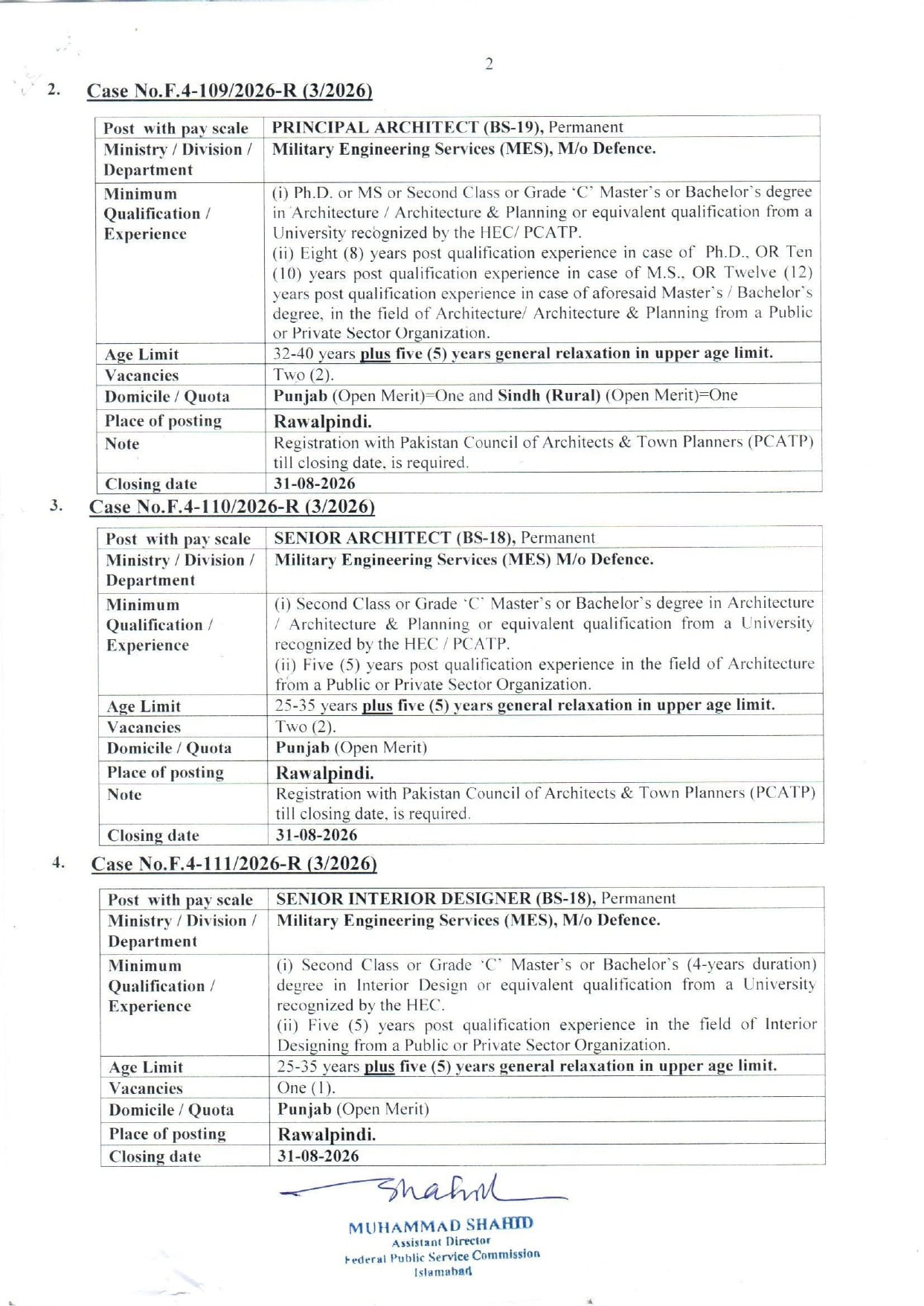 Fpsc Jobs August 2026 Teacher Nurse Medical Engineer Fia Vacancies Apply Online 