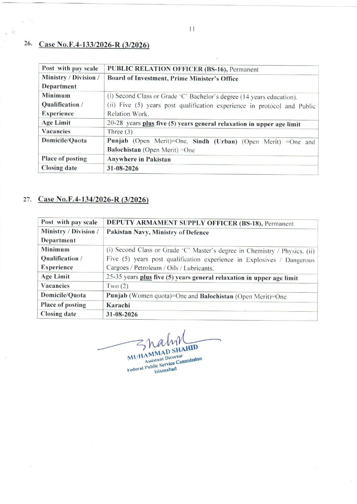 Fpsc Jobs August 2026 Teacher Nurse Medical Engineer Fia Vacancies Apply Online 