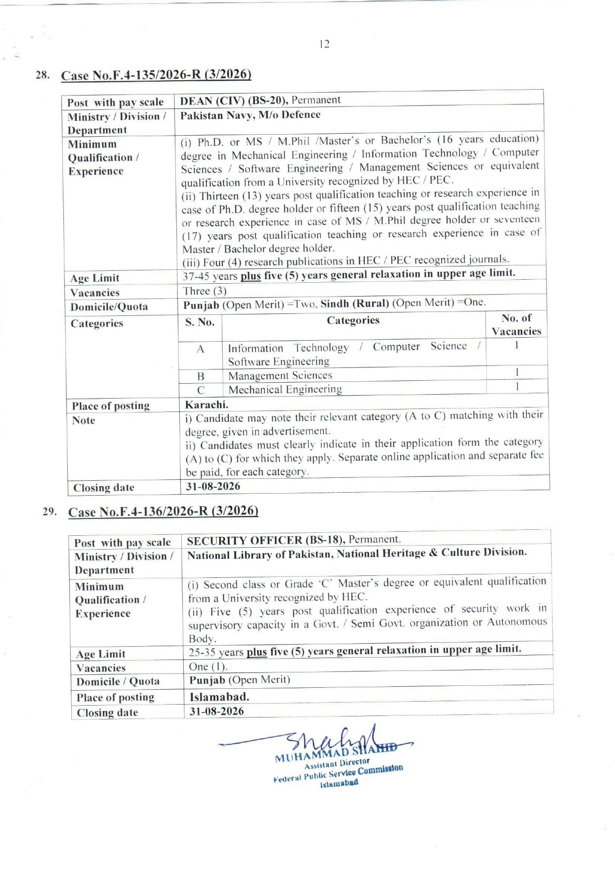 Fpsc Jobs August 2026 Teacher Nurse Medical Engineer Fia Vacancies Apply Online 