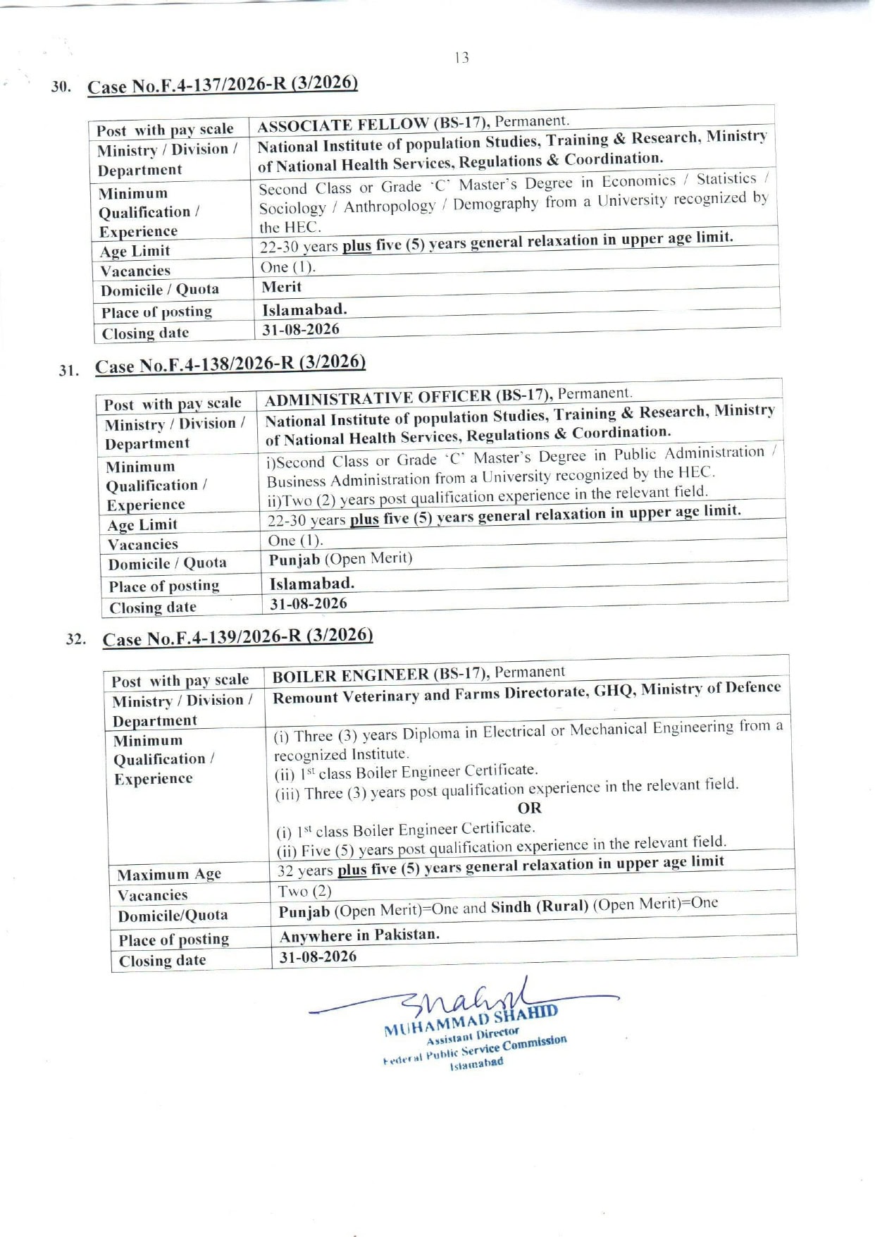 Fpsc Jobs August 2026 Teacher Nurse Medical Engineer Fia Vacancies Apply Online 
