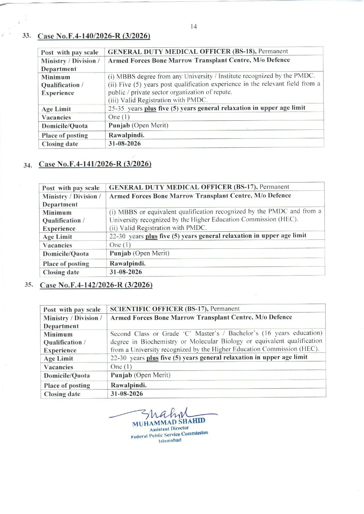Fpsc Jobs August 2026 Teacher Nurse Medical Engineer Fia Vacancies Apply Online 