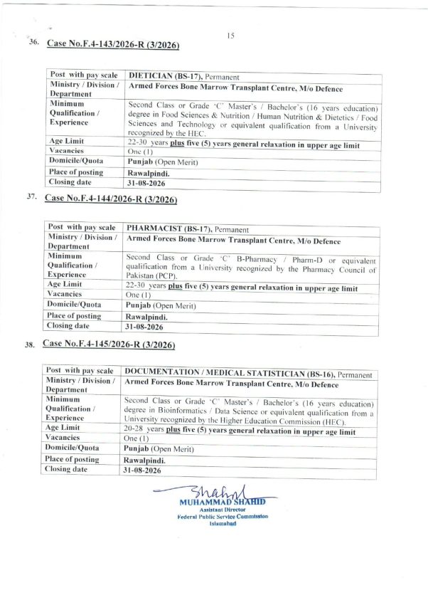 Fpsc Jobs August 2026 Teacher Nurse Medical Engineer Fia Vacancies Apply Online 