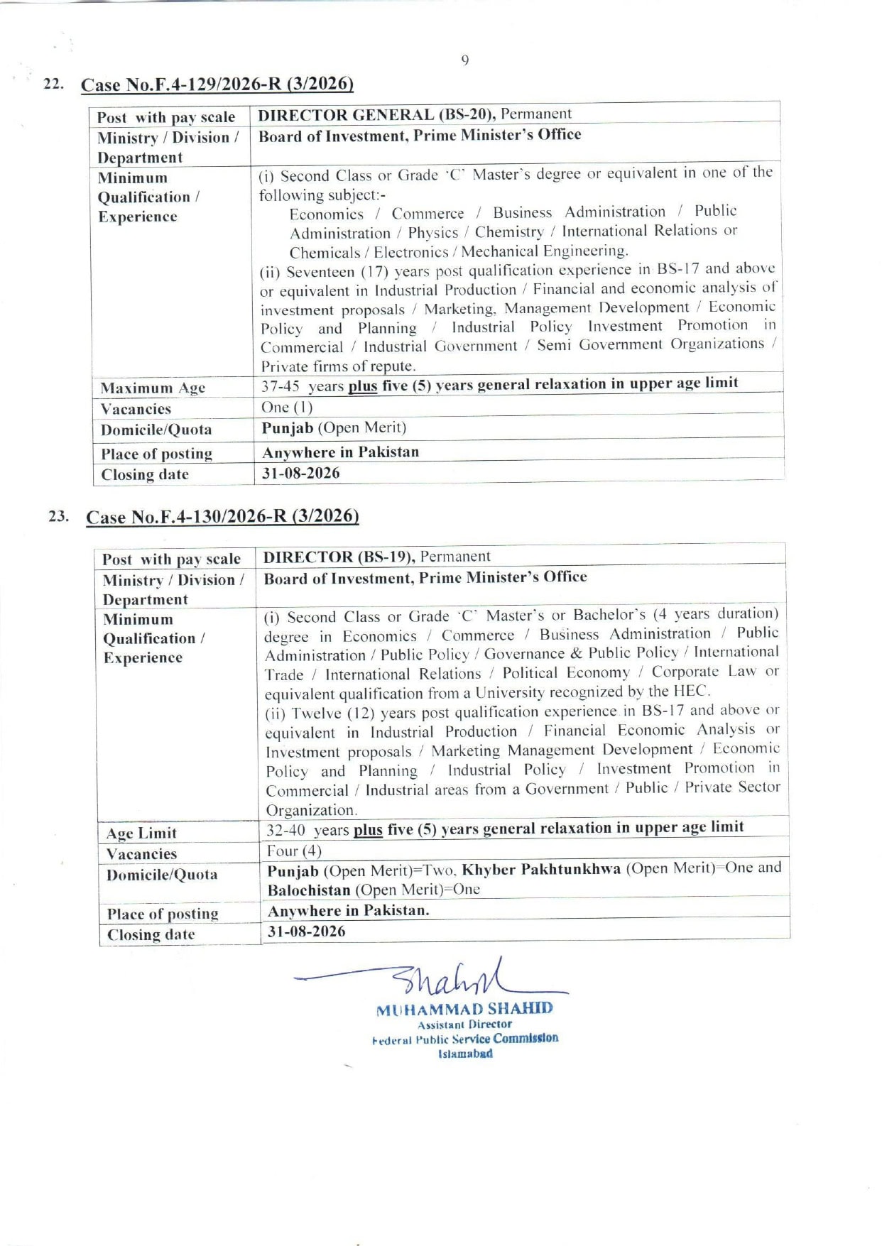 Fpsc Jobs August 2026 Teacher Nurse Medical Engineer Fia Vacancies Apply Online 