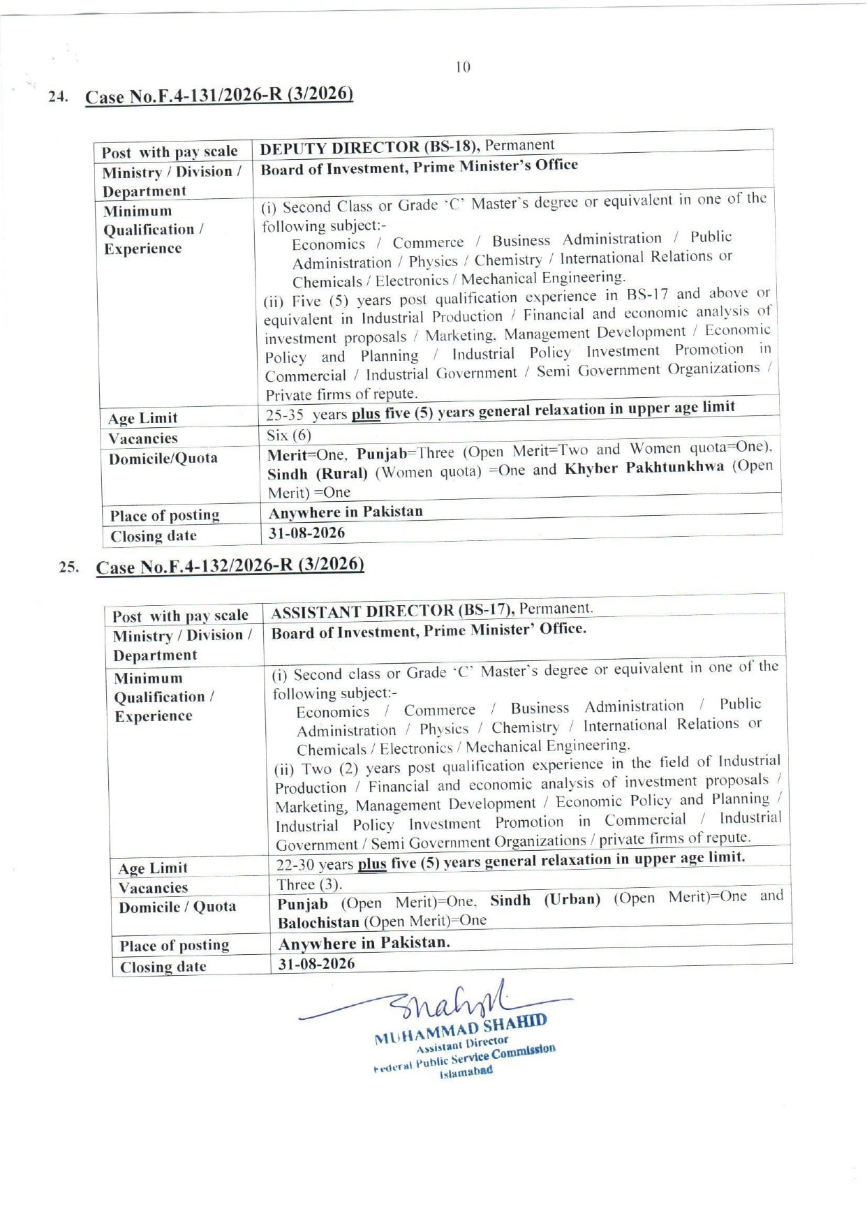 Fpsc Jobs August 2026 Teacher Nurse Medical Engineer Fia Vacancies Apply Online 