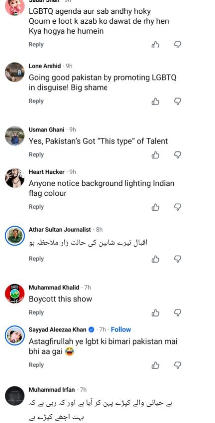 Is Pakistans Got Talent Promoting Homosexuality Themes 