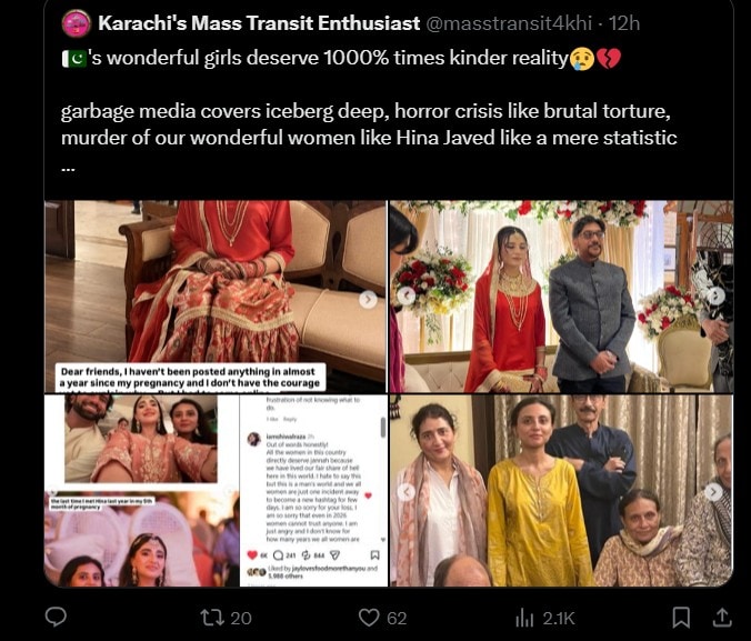 Justiceforhina Trends As Mahira Khan Backs Calls For Justice In Rawalpindi Woman Case 