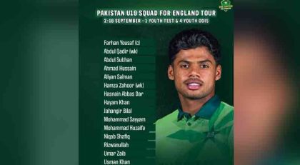 Pakistan Name 15 Member Squad For England Tour