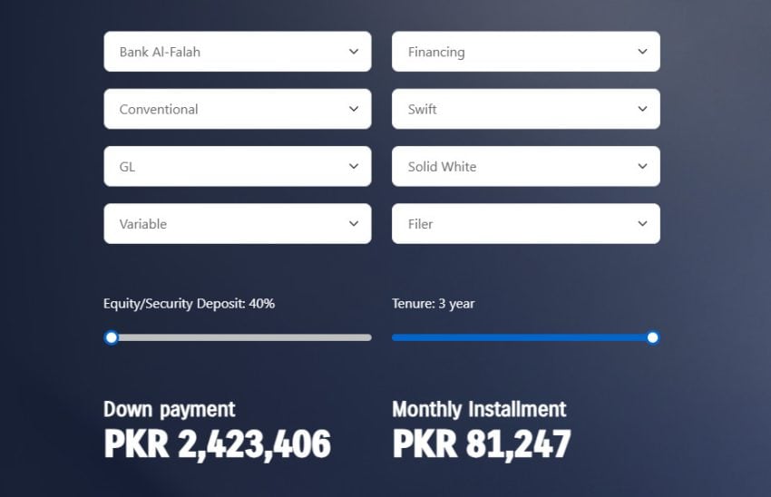 Suzuki Swift Installment Plans In Pakistan August 2026 Update 