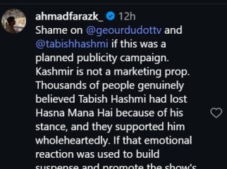 Tabish Hashmi Under Fire For Cheap Publicity After Misleading Hasna Mana Hai Exit Post 