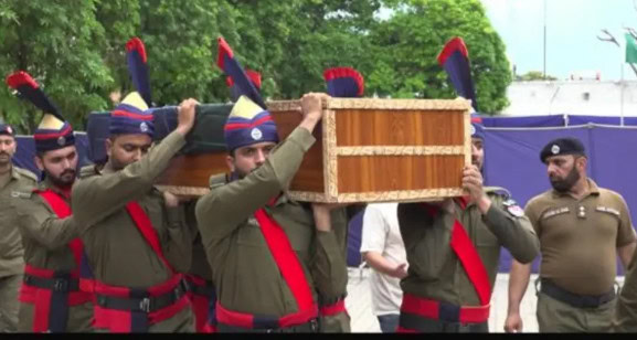 Three Punjab Police Personnel Killed In Lahore Shooting Laid To Rest With State Honours