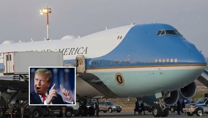 Trump Escaping Iran Threat Secret Flight Switch Via Catering Truck Goes Viral