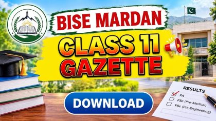 Bise Bannu Class 11 Gazette 2026 Download