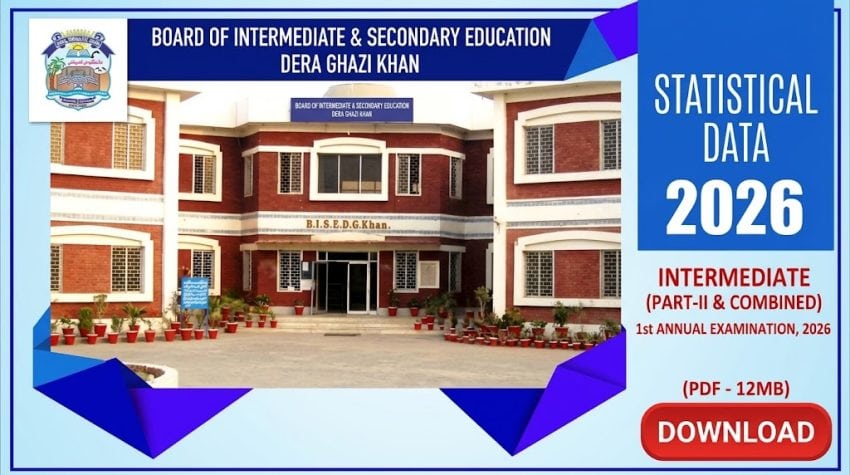 Bise Dg Khan 12th Class Gazette 2026 Download