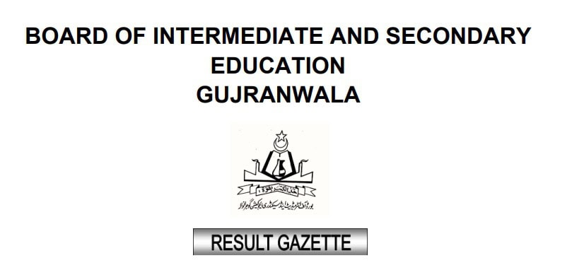 Bise Gujranwala Complete Pdf Gazette For Class 9 Results 2026