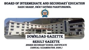 Bise Swat Class 11 12th Gazette Download Pdf