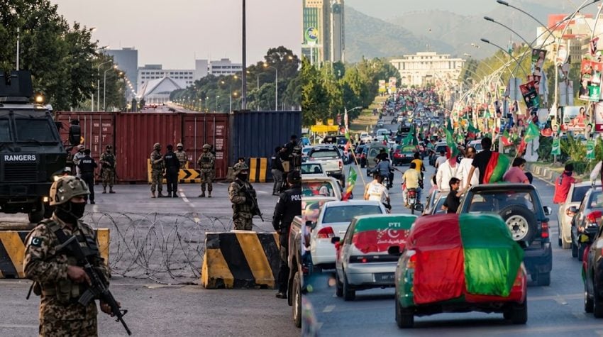 Islamabads D Chowk Sealed Ahead Of Pti Protest