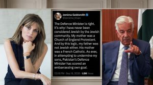 Jemima Goldsmith Hits Back At Khawaja Asif Over Jewish Identity Remarks