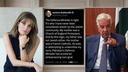 Jemima Goldsmith Hits Back At Khawaja Asif Over Jewish Identity Remarks