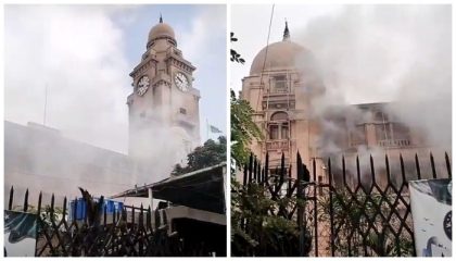 Karachi Mayor Office Completely Destroyed As Fire Erupts At Kmc Headquarters