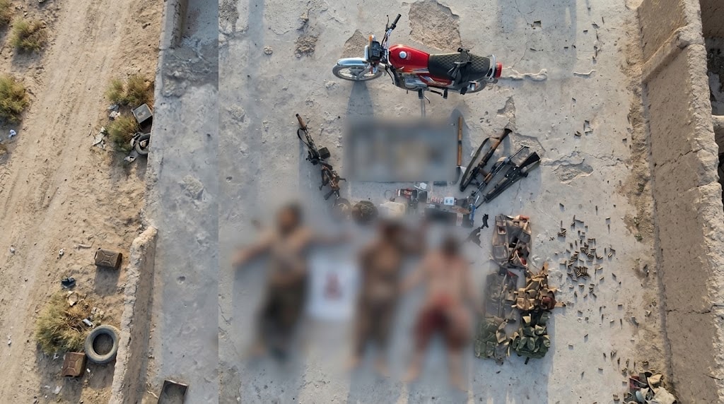 Pakistani security forces killed 11 Fitna al-Hindustan militants in intelligence-based operations in Kharan and Washuk, Balochistan, seizing 2.9 tonnes of explosives.