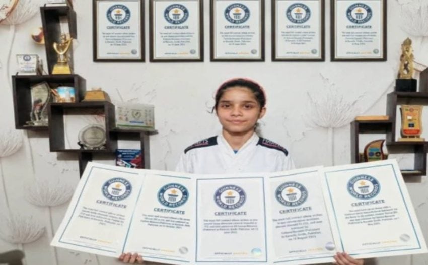 Pakistans Fatima Naseem Smashes Indian Athletes World Record With 340 Punches In A Minute