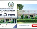 Sahiwal Board Class 12 Gazette 2026 Pdf Download