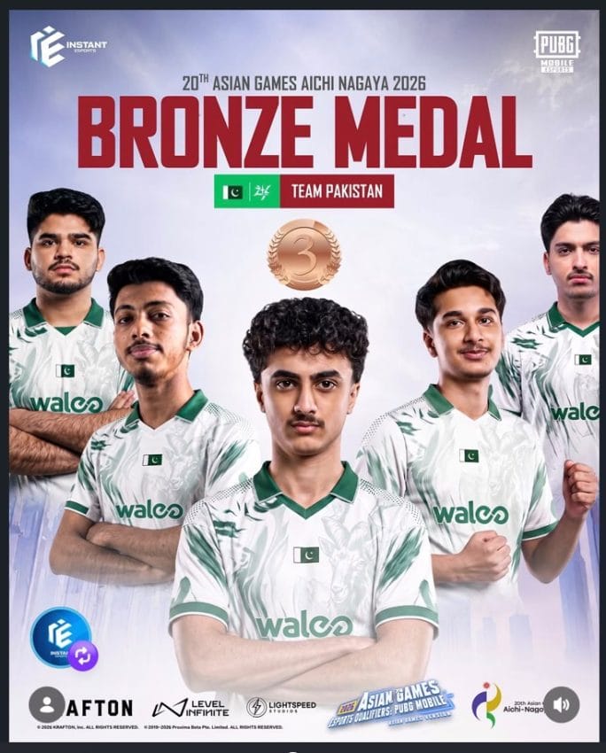 Walee Owned 4thrives Wins Pubg Mobile Bronze For Pakistan At Asian Games 2026