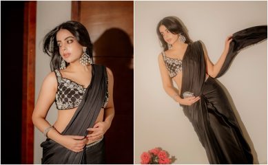 Yashma Gill Sets Internet Ablaze In Sultry Black Saree Photoshoot