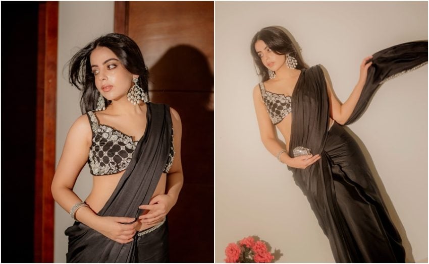 Yashma Gill Sets Internet Ablaze In Sultry Black Saree Photoshoot