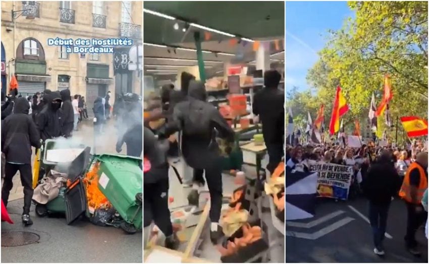 After France Madrid Other European Cities Rocked By Mass Protests Violence And Looting