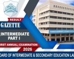 Bise Lahore Class 11th Official Results Gazette 2026 Pdf Download