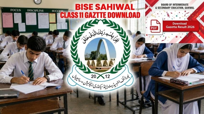 Bise Sahiwal Class 11 Inter Part 1 Gazette 2026 Pdf Download