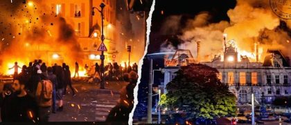 France Erupts In Flames As Historic 143 Year Old Town Hall Gutted Amid Violent Protests