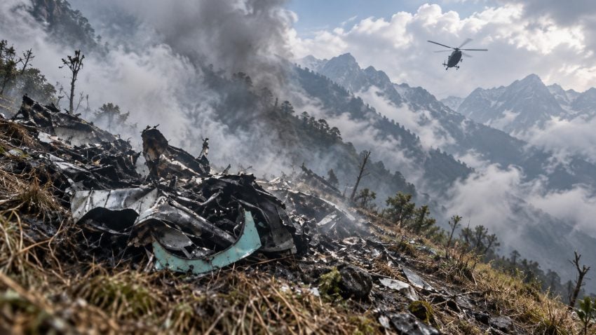 Heli Crash Leaves 6 Dead In Uttarakhand As Indias Aviation Safety Faces Scrutiny