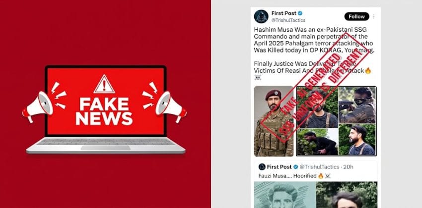 Indian Medias Pahalgam Claim Under Fire As Fake Posts Show Suspect As Ex Pakistani Commando