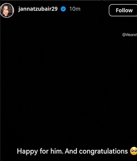 Jannat Zubair Reacts To Mr Faisus Marriage To Cousin Tanya In Madinah 
