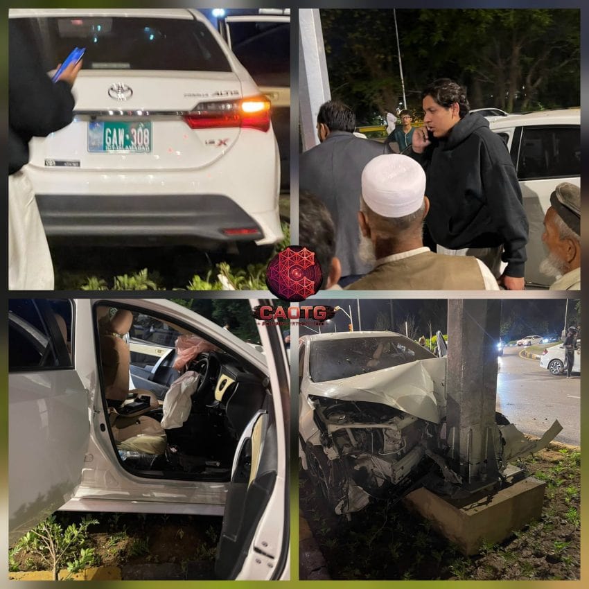 Mna Khurram Shehzads Son Injures Two Bikers In Islamabad Crash 